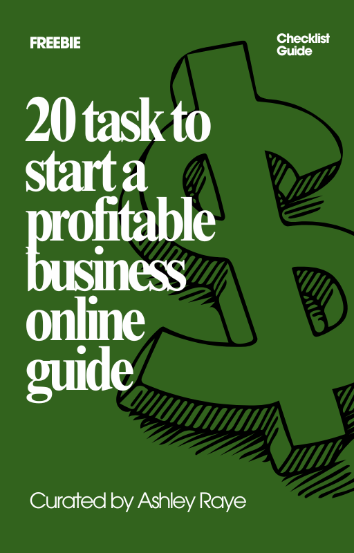 *FREE* Top 20 Task To Start A Profitable Business Online Guide